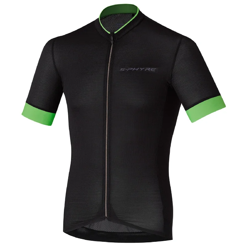 cycling clothing for race prep-Maglia Shimano S-Phyre 2019 - Nero verde