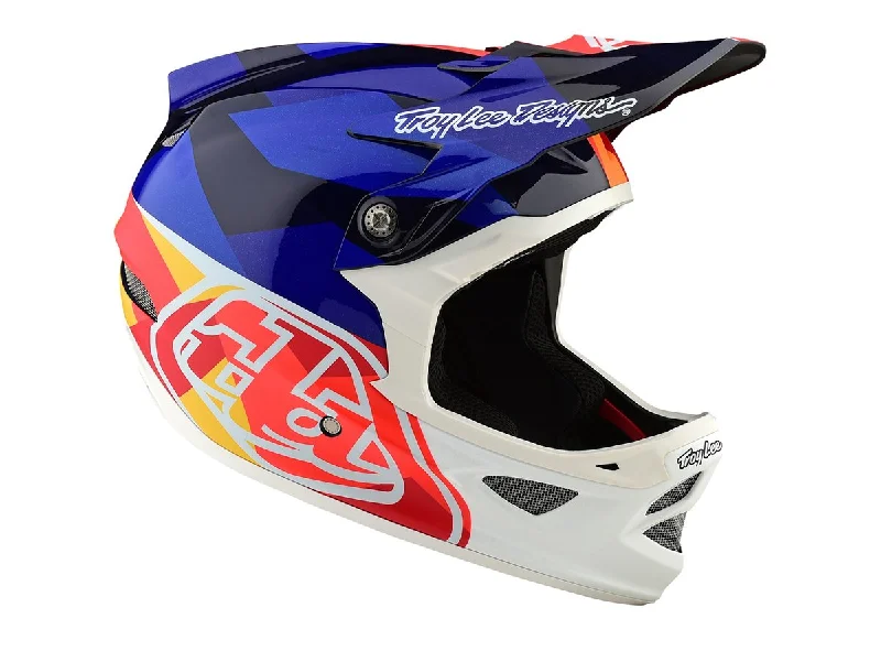 Bicycle helmet with top mount-Troy Lee Designs D3 Carbon MIPS Full Face Helmet - Jet - 2019