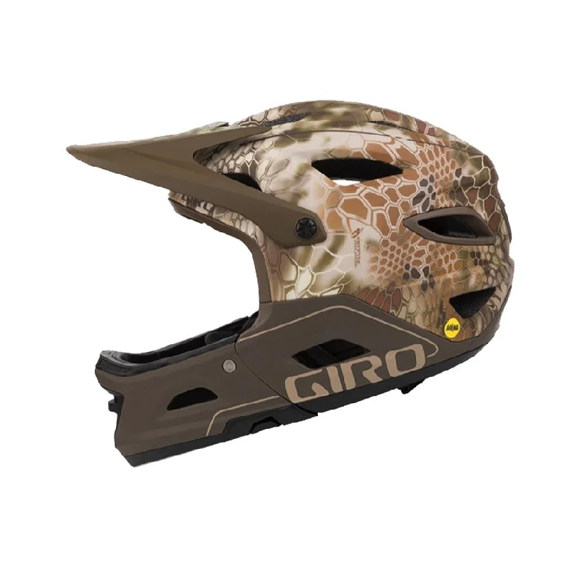 Bicycle helmet with SOS button-Giro Switchblade MIPS Full Face Helmet - Matt Kryptek