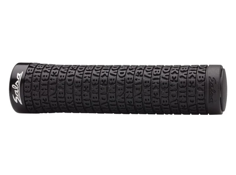 composite commuter bicycle grips-Salsa Backcountry Lock-On Grips - Black