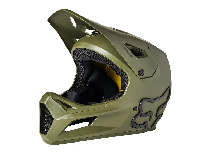 Bicycle helmet next day delivery-Fox Racing Rampage Full Face Helmet - Olive Green - 2021