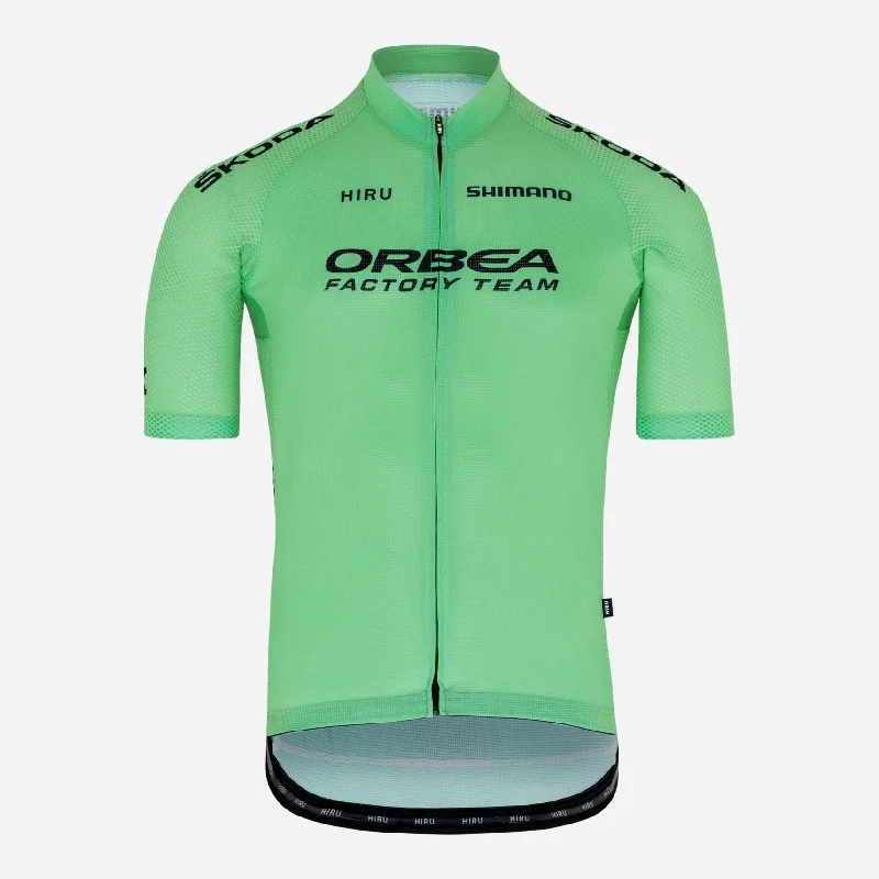 cycling clothing for mud protection-Maglia Orbea Factory Team 2024 Replica