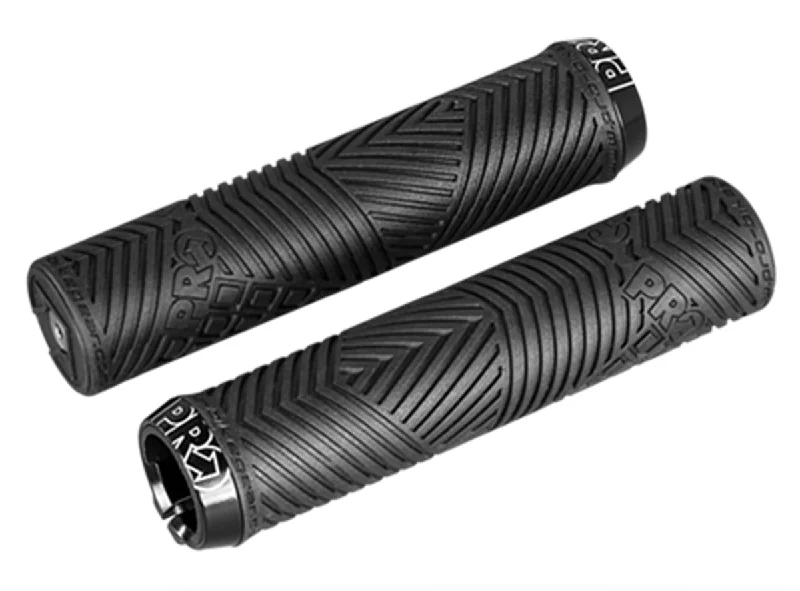 textured rubber bicycle grips-Pro Dual Lock Sport Grips - Black