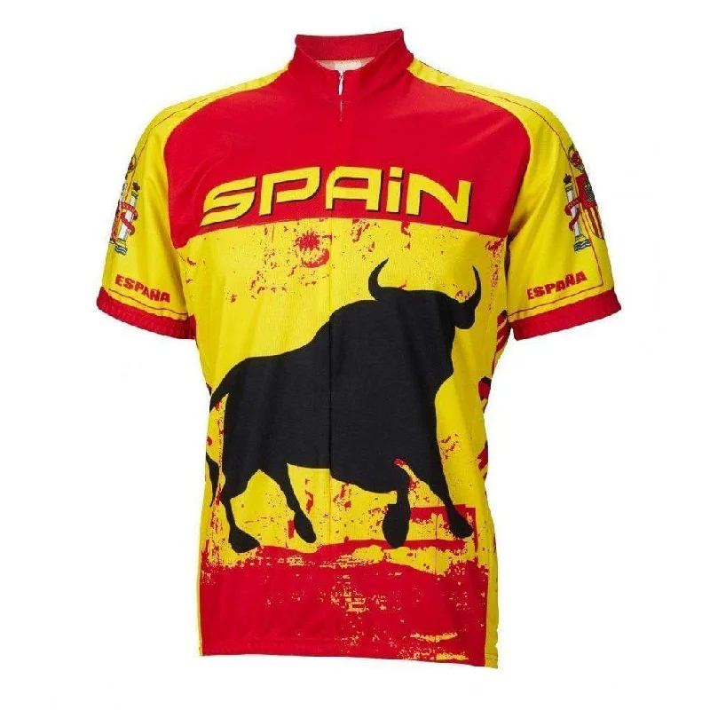 cycling clothing for speedy delivery-Men's Spain Road Bike Jersey