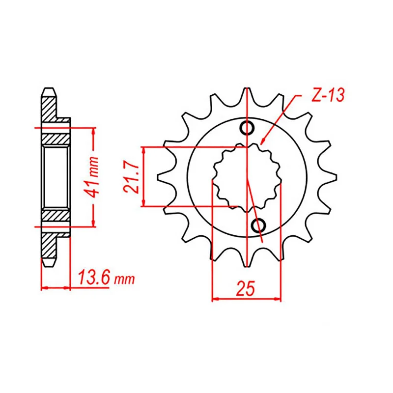 MTX 1307 Steel Front Sprocket #520 (15T) (10-MBN-15)