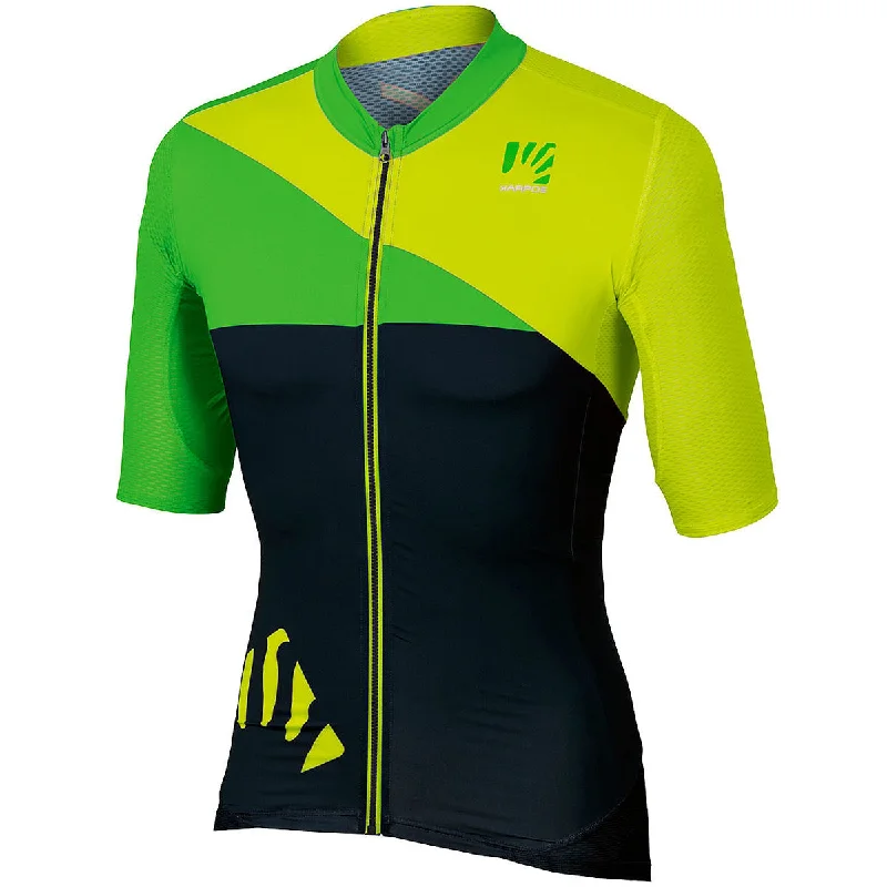 cycling clothing with soft fabric-Maglia Karpos Verve - Giallo nero