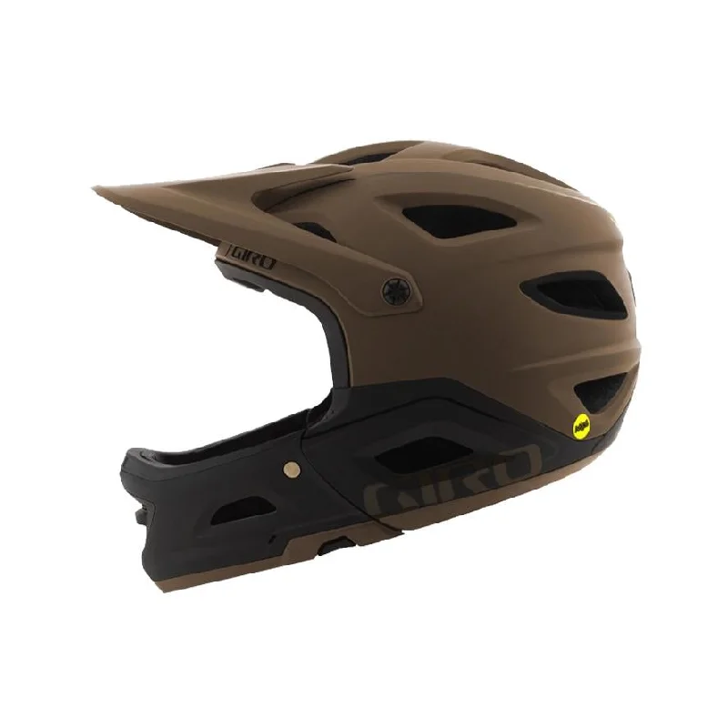 Bicycle helmet with motion sensor-Giro Switchblade MIPS Full Face Helmet - Matt Walnut