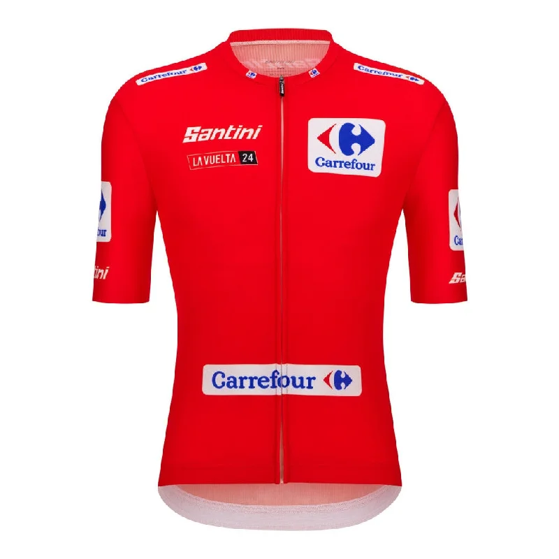 cycling clothing for speedy delivery-Maglia Santini Rossa Vuelta Espana 2024