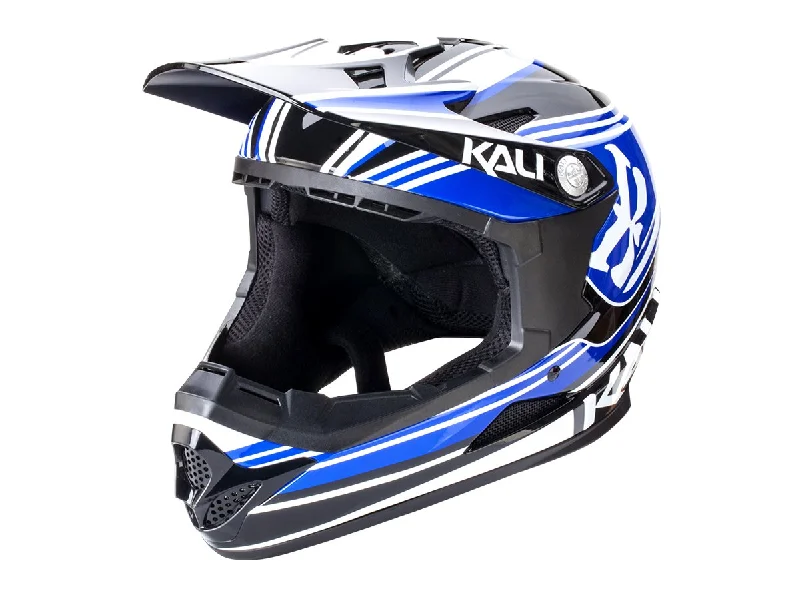 Bicycle helmet couples set-Kali Zoka Full Face Helmet - Slash - Blue-Black