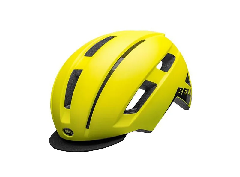 Bicycle helmet floral design-Bell Daily MIPS LED Commuter Helmet - Matt Hi Viz