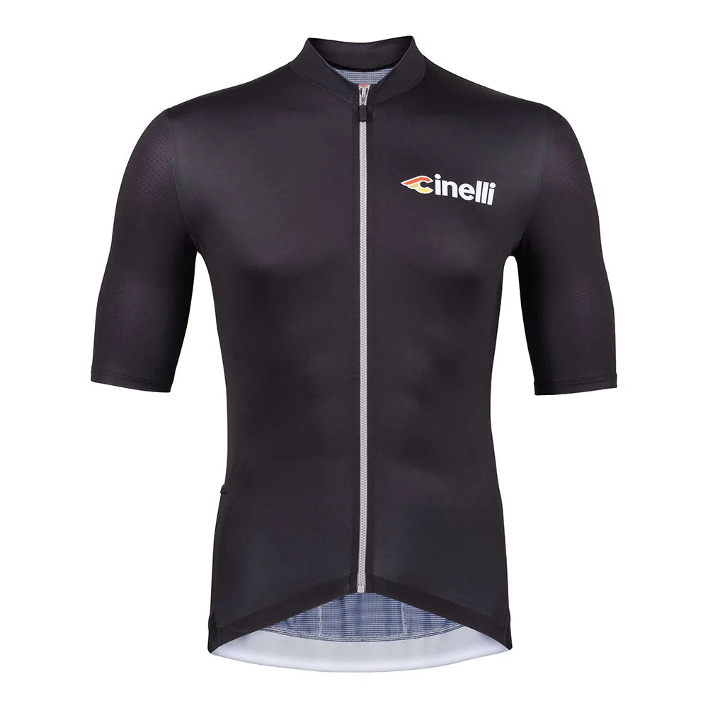 cycling clothing with plush linings-Maglia Cinelli Tempo - Nero