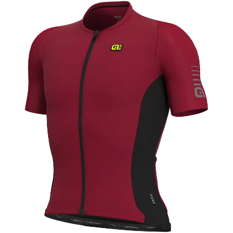 cycling clothing with reflective strips-Maglia Ale R-EV1 Race - Rosso