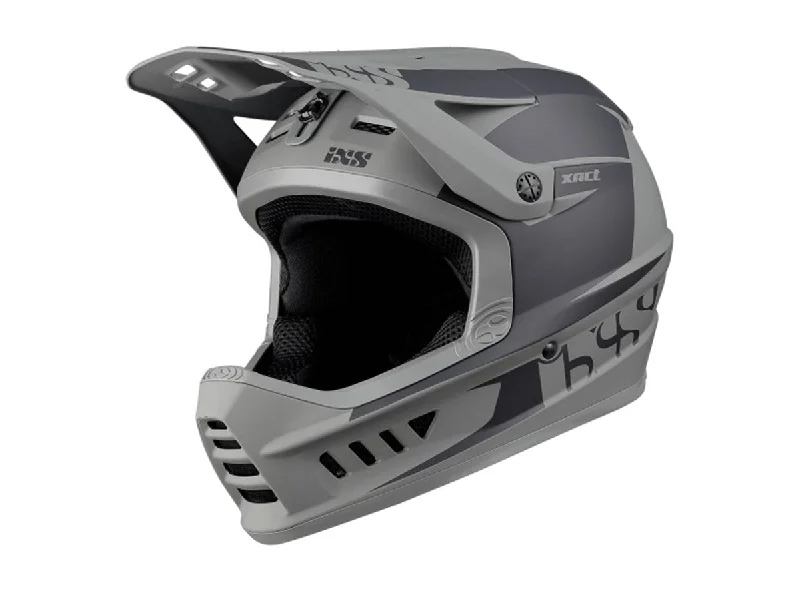 Bicycle helmet with Bluetooth-iXS Xact Evo Full Face Helmet - Black-Graphite