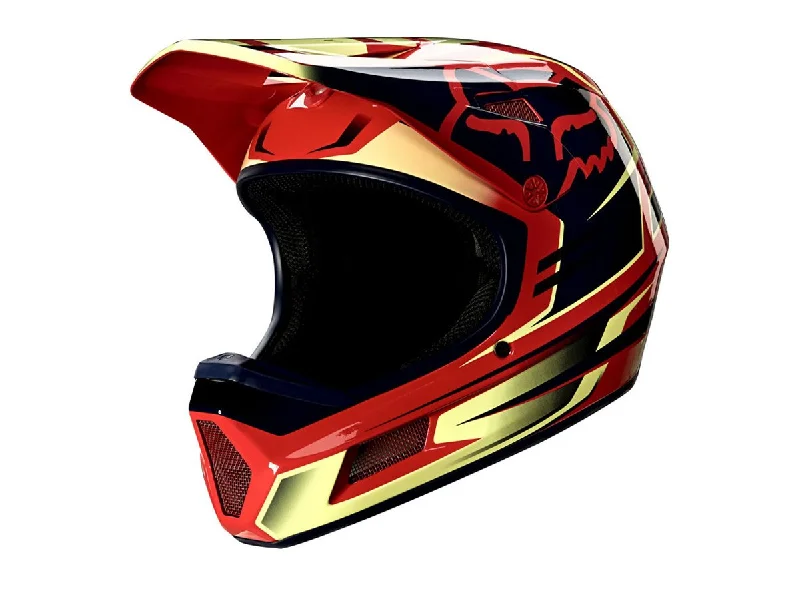 Bicycle helmet night vision-Fox Racing Reno Rampage Comp Full Face Helmet - Bright Red