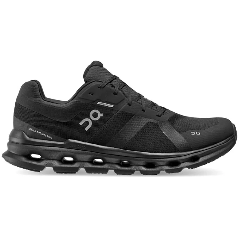 cycling clothing with smooth lines-Scarpe On Cloudrunner Waterproof - Nero