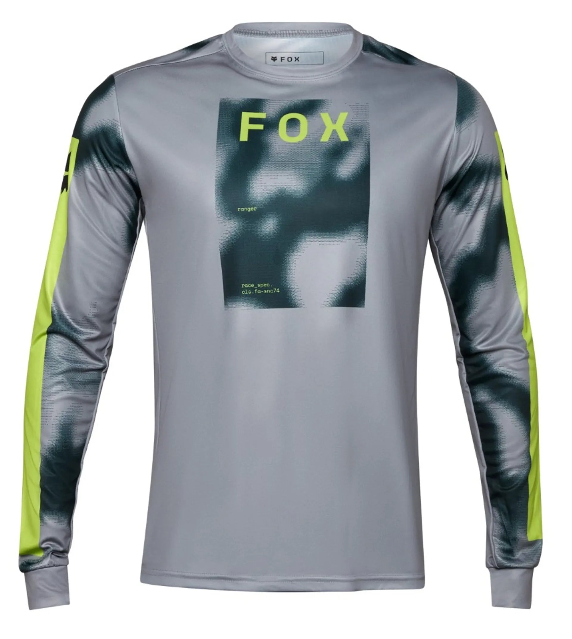 cycling clothing for gravel biking-Fox Racing Ranger Long Sleeve Jersey - Taunt - Steel Gray