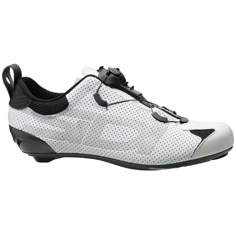 cycling clothing for hot weather-Scarpe Sidi Tri-Sixty - Bianco