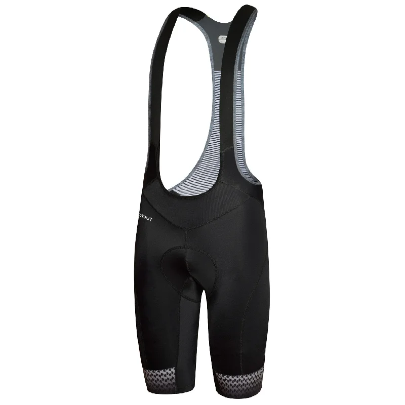 cycling clothing with stretchy fit-Salopette Dotout Icon - Nero bianco