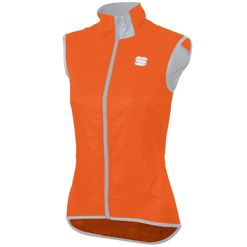 cycling clothing with stretch fabric-Gilet donna Sportful Hot Pack Easylight - Arancio sdr