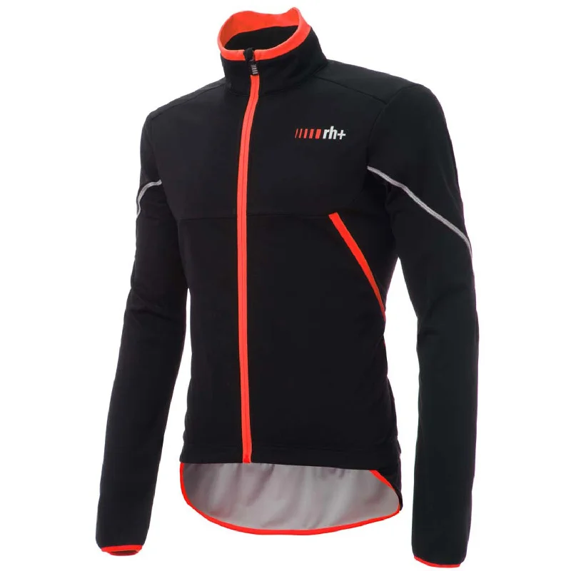 cycling clothing with heat retention-Giacca Rh+ Code - Nero rosso