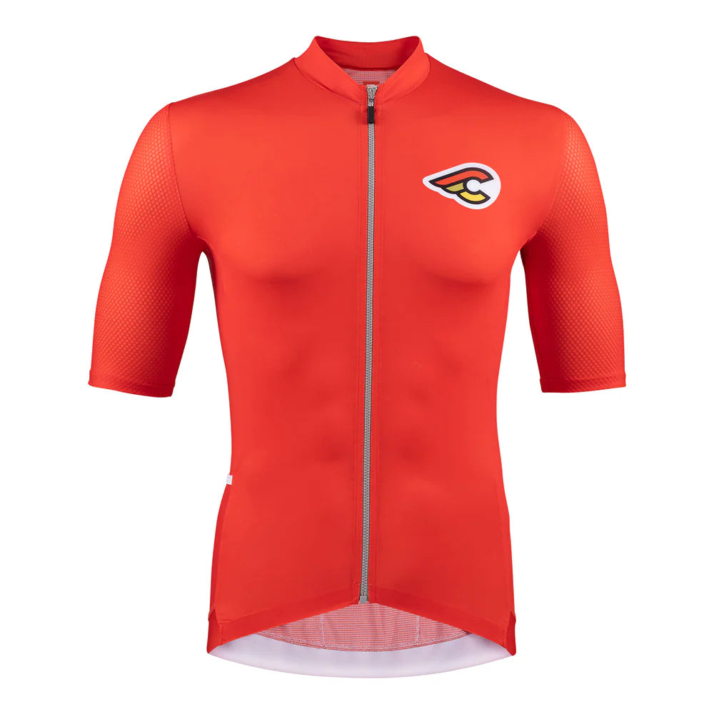 cycling clothing for big descents-Maglia Cinelli Tempo Mesh - Rosso