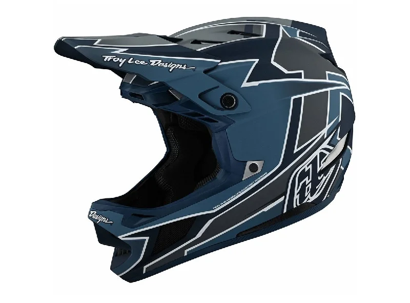 Bicycle helmet student discount-Troy Lee Designs D4 Composite Full Face Helmet - Graph - Marine - 2021