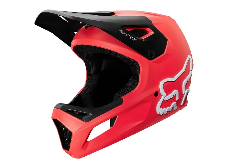 Bicycle helmet testimonials-Fox Racing Rampage Full Face Helmet - Youth - Bright Red - 2020