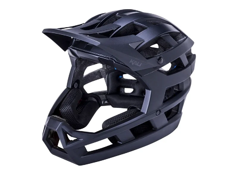 Bicycle helmet for long rides-Kali Invader 2.0 Enduro Helmet - Matt Black