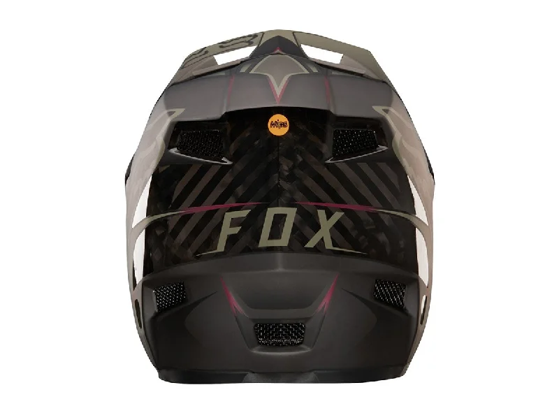 Bicycle helmet scratch resistant-Fox Racing Rampage Pro Carbon Kustom Full Face Helmet - Fatigue-Black