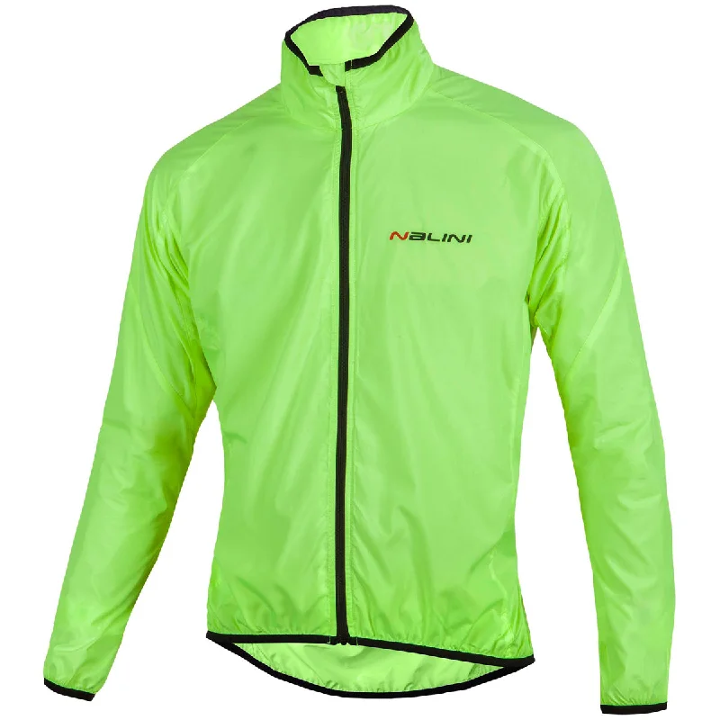 cycling clothing for spring rides-Mantellina Nalini Aria - Giallo fluo