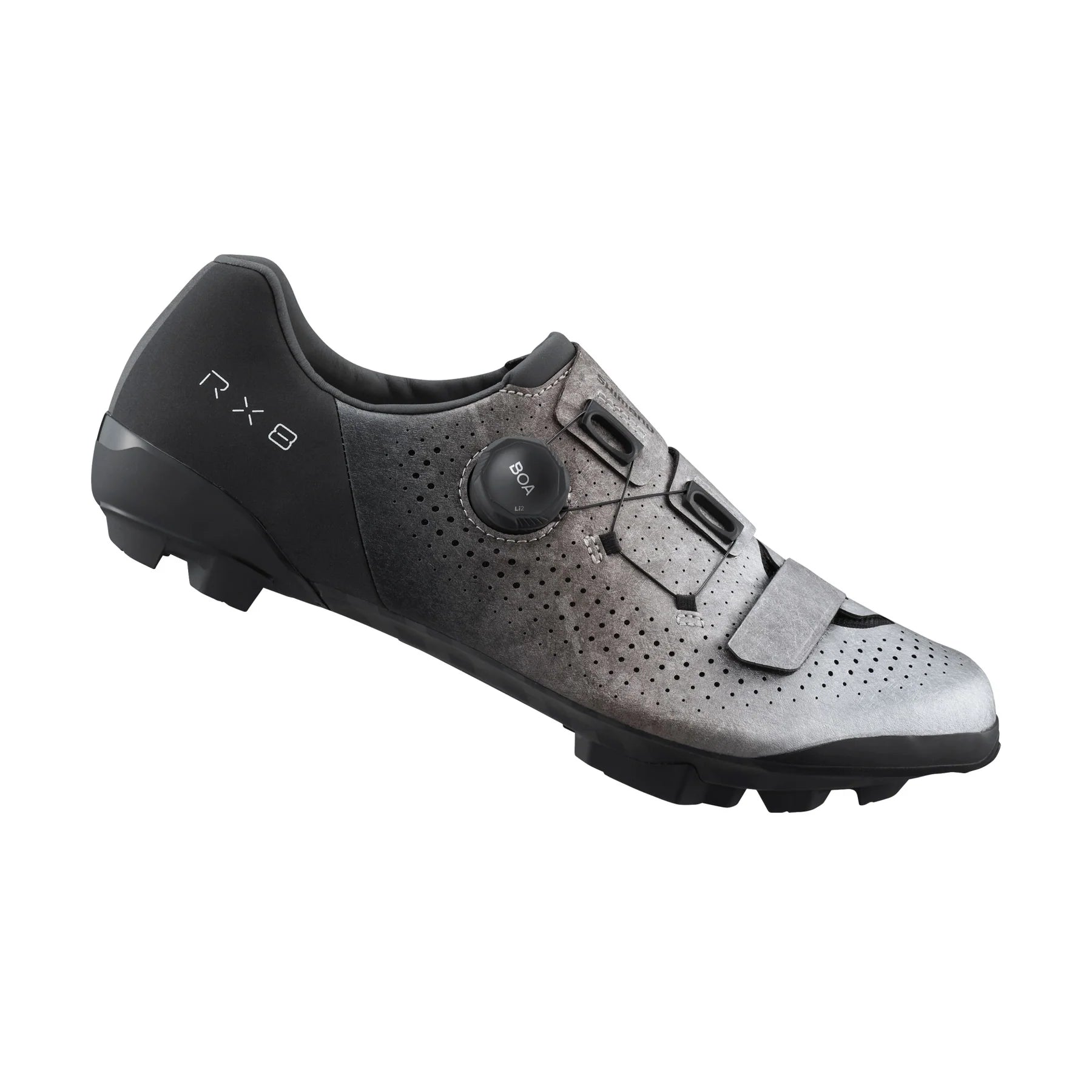 cycling clothing for lightweight packs-Shimano RX801 SPD Gravel Shoe - Silver