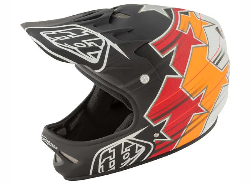 Bicycle helmet clear vision-Troy Lee Designs D2 Fusion Full Face Helmet - Black