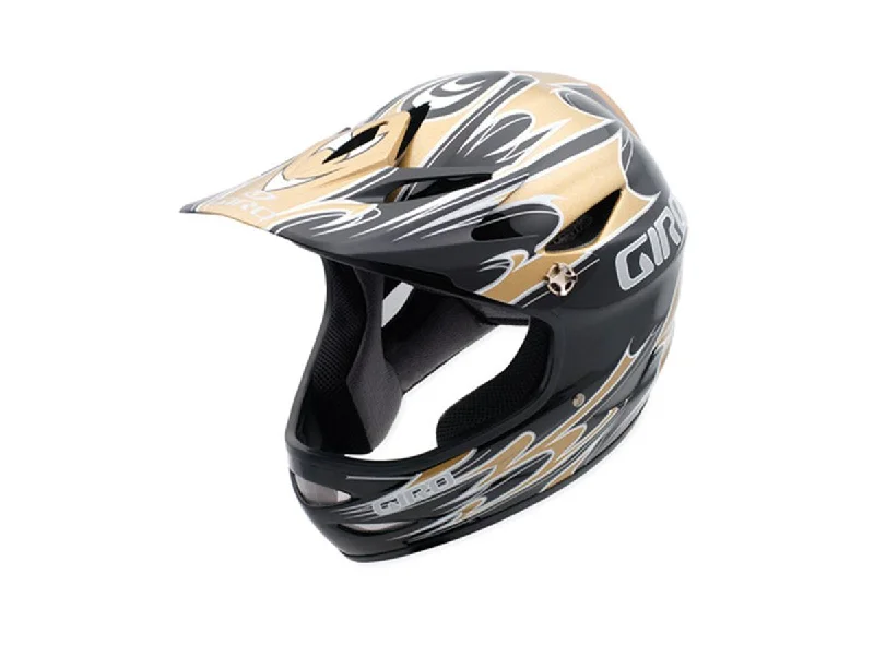 Bicycle helmet with wireless charging-Giro Remedy Full Face Helmet - Gold-Black