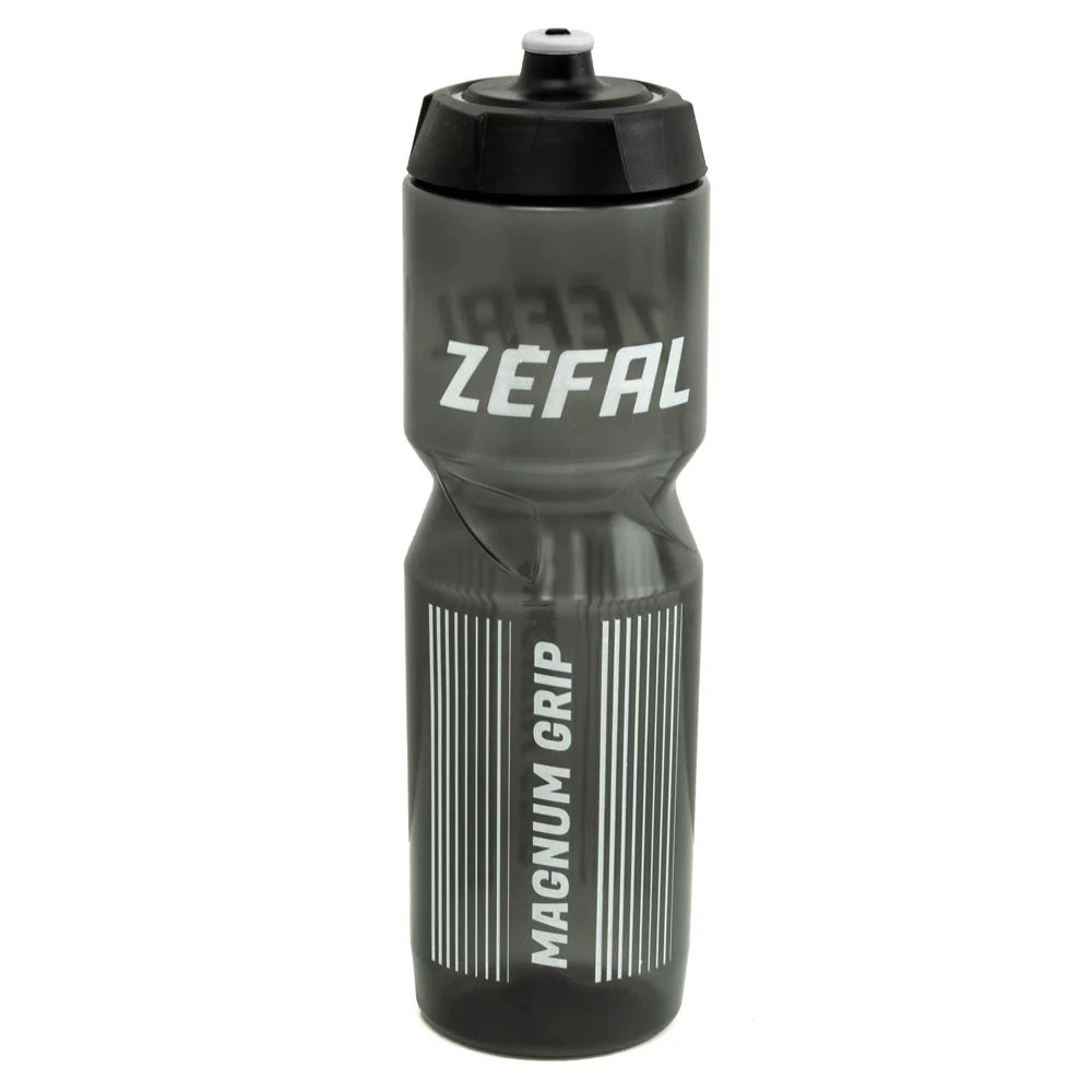 white mountain bike grips-Zefal Magnum Grip Water Bottle - 33oz - Black