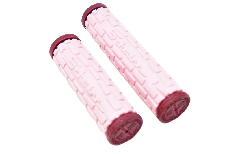 custom silicone bicycle grips-Pair Schwinn Trendy Pink Bike Handlebar Grips Two Sizes For Twist Grip 102 & 130mm