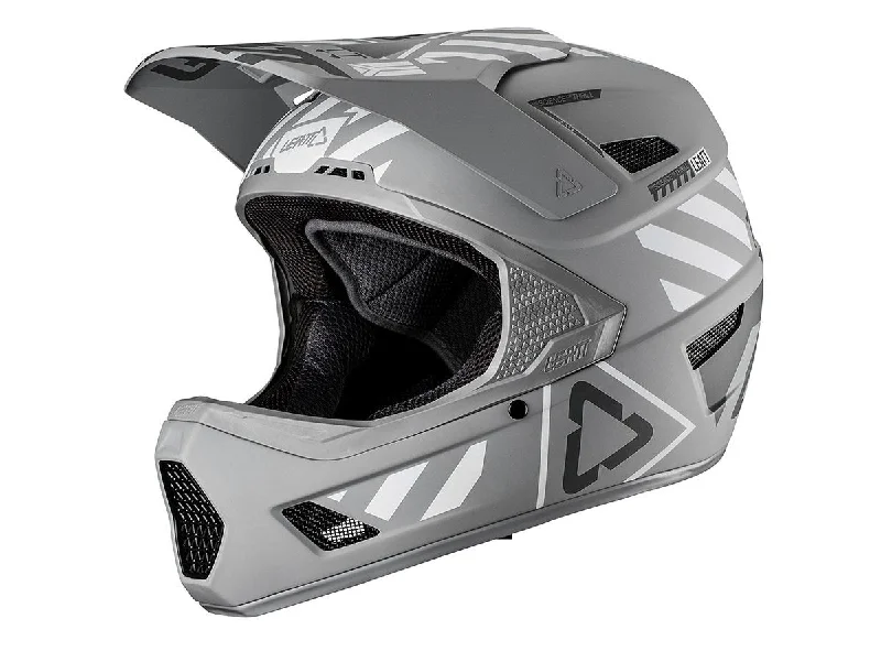 Bicycle helmet women’s-Leatt DBX 3.0 DH V19.1 Full Face Helmet - Steel