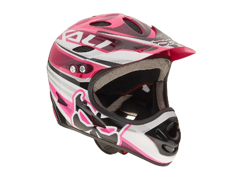 Bicycle helmet professional-Kali Savara Full Face Helmet - Celebrity Pink