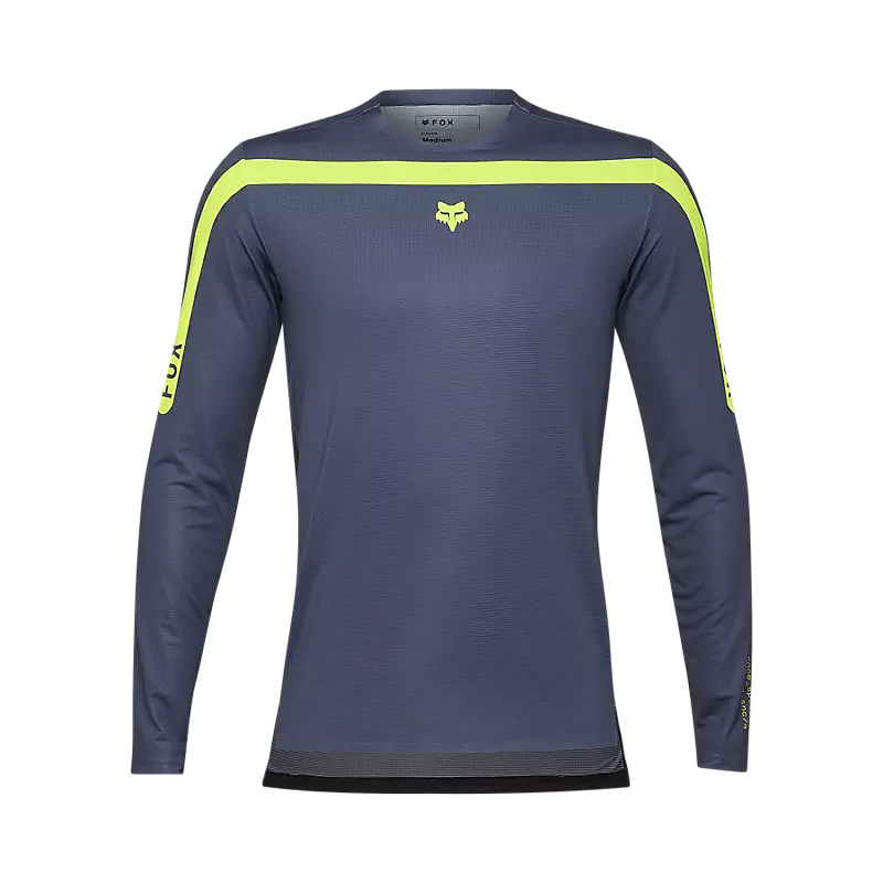 cycling clothing for daily use-Fox Racing Flexair Aviation Long Sleeve MTB Jersey - Graphite