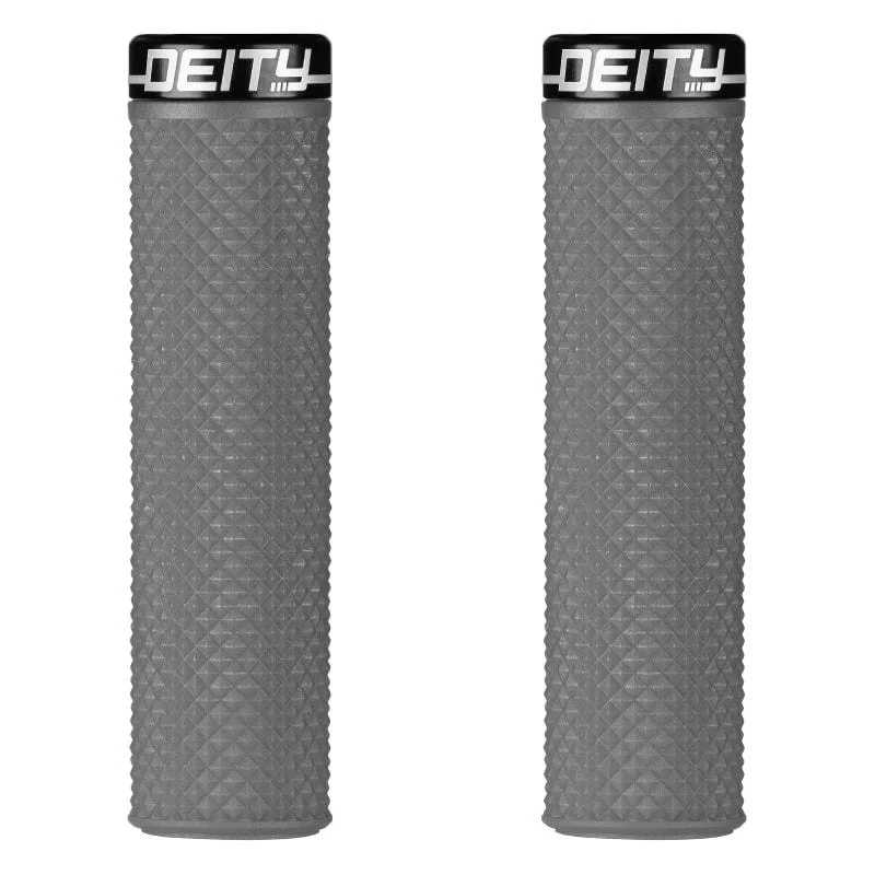 leather bicycle grips-Deity Components Supracush Grips - Stealth