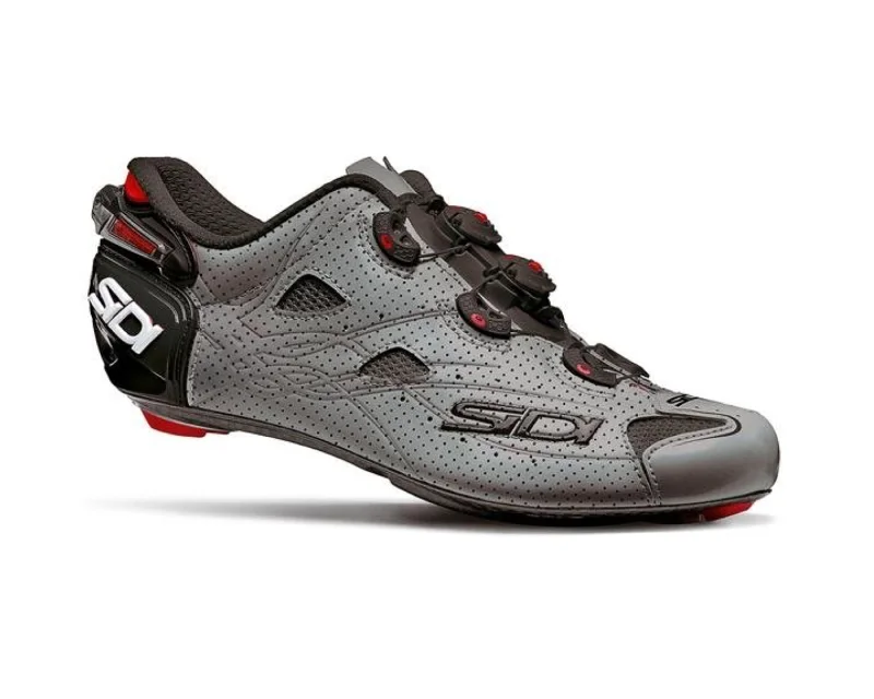 cycling clothing for early mornings-Sidi Shot Air Shoe Mat Blk/Mat Gry