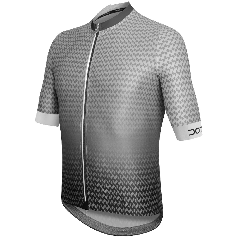 cycling clothing with elastic bands-Maglia DotOut Live - Bianco nero