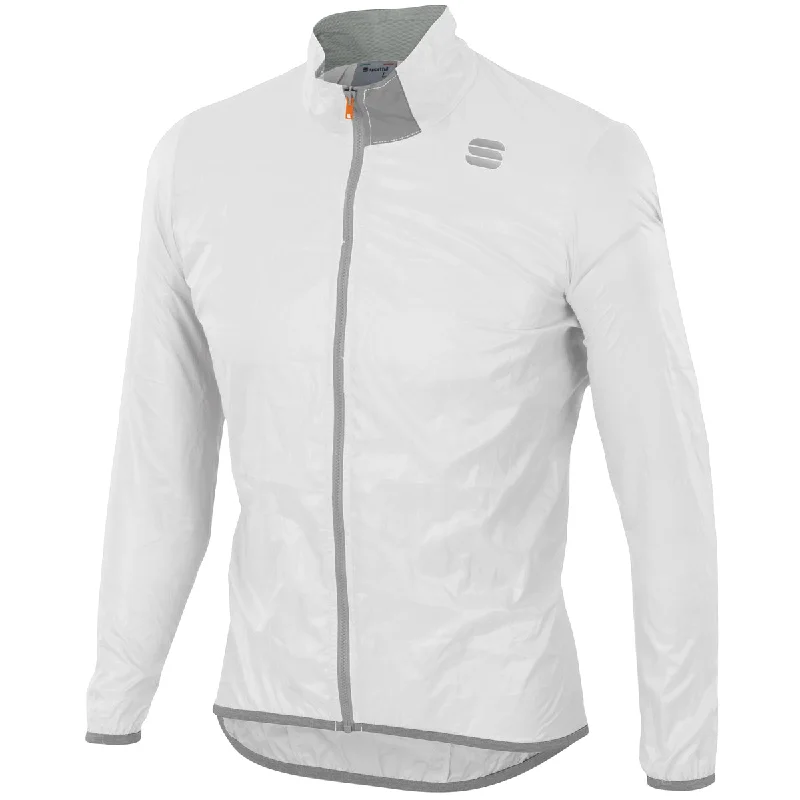 cycling clothing with pockets-Mantellina Sportful Hot Pack Easylight - Bianco