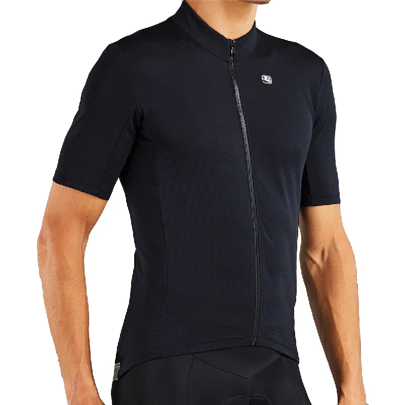 cycling clothing with long sleeves-Maglia Giordana Fusion - Nero