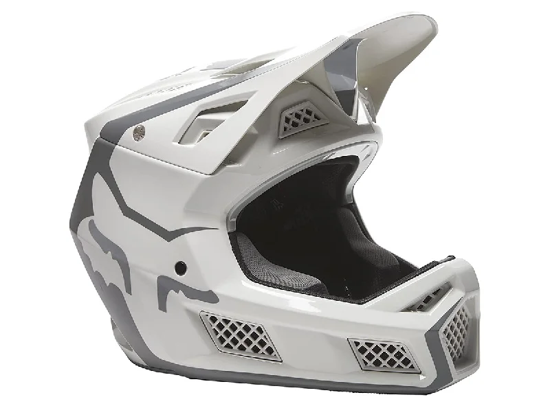 Bicycle helmet monochrome-Fox Racing RPC MIPS Full Face Helmet - Niteeyez - Light Gray