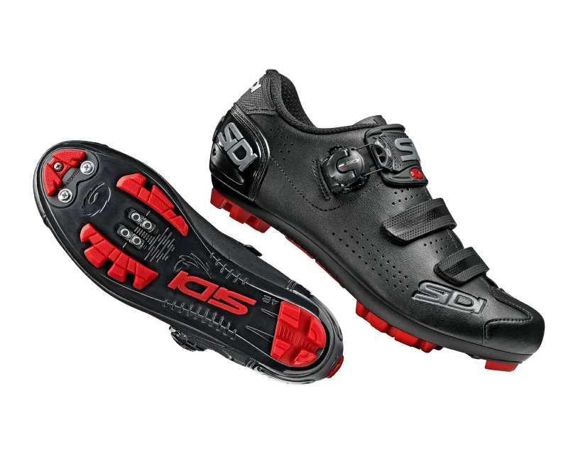 cycling clothing with flexible fit-Sidi Trace 2 Mtb Mega Shoe Blk/Blk