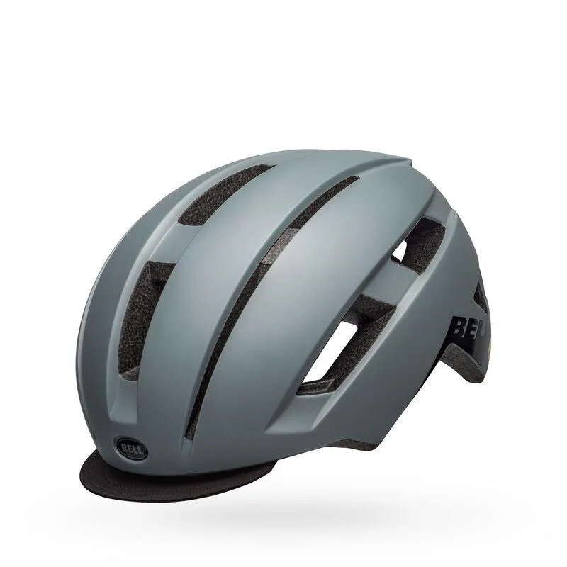 Bicycle helmet music theme-Bell Daily MIPS LED Commuter Helmet - Womens - Matt Gray-Black