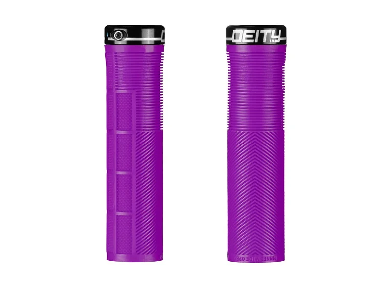 adjustable bicycle grips-Deity Components Knuckleduster Grips - Purple