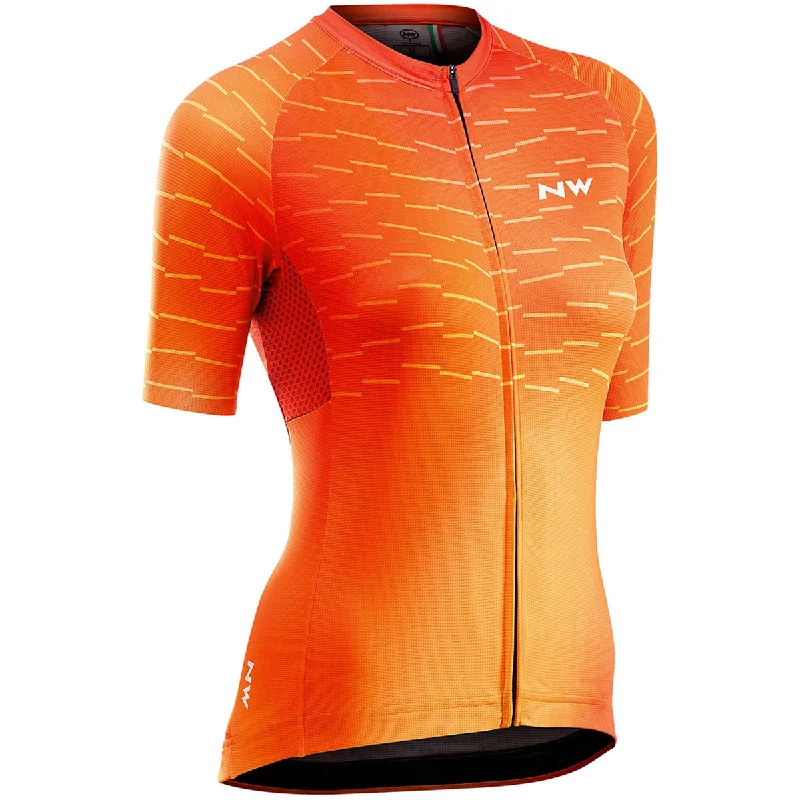 cycling clothing for team events-Maglia donna Northwave Blade - Arancio