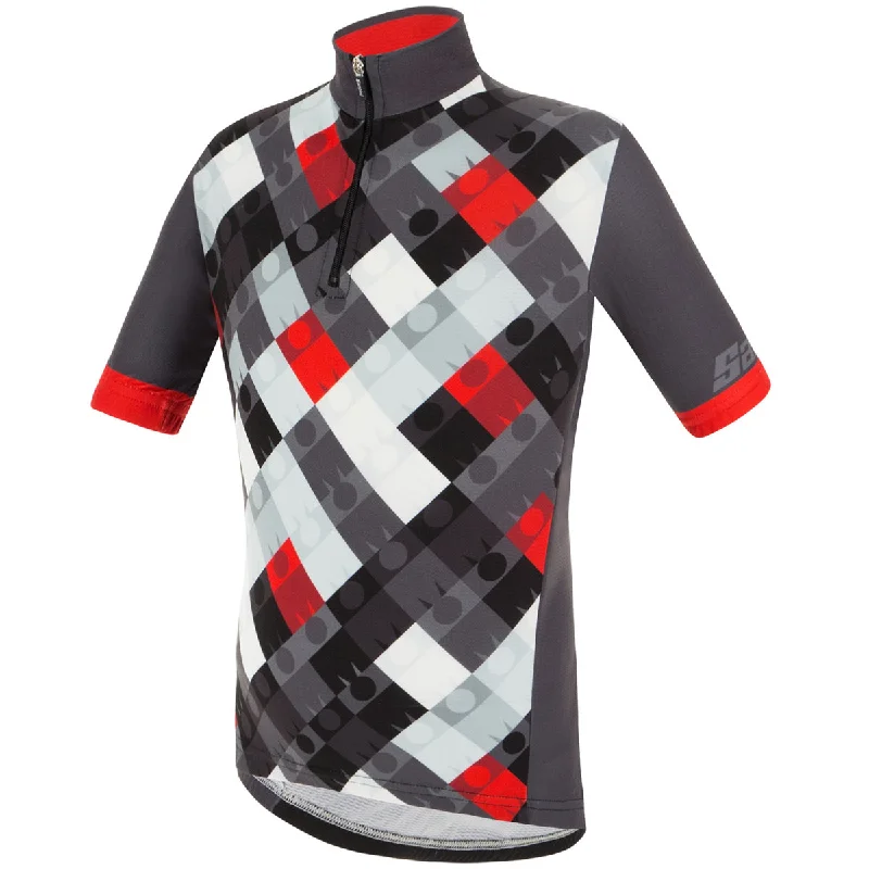 cycling clothing with stretch bands-Maglia bambino Santini Vis - Ironman