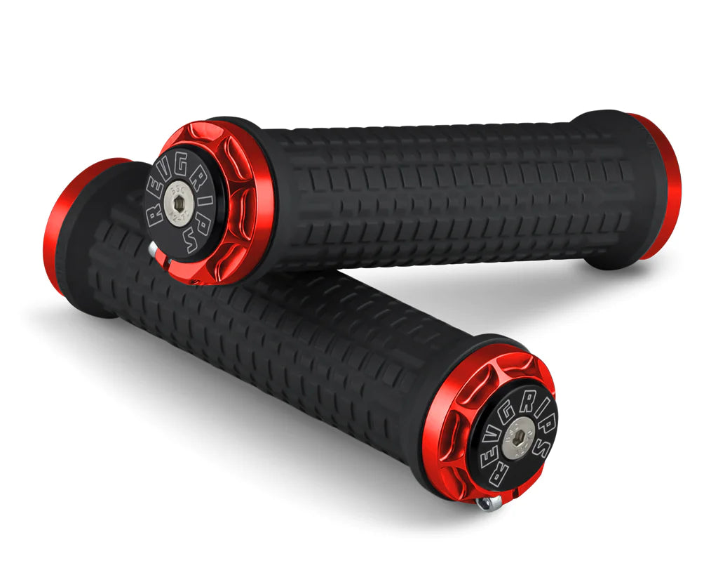 folding rubber bicycle grips-RevGrips Pro Series Standard - Small - Black-Red